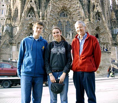 Marks Family on holiday Barcelona 2006